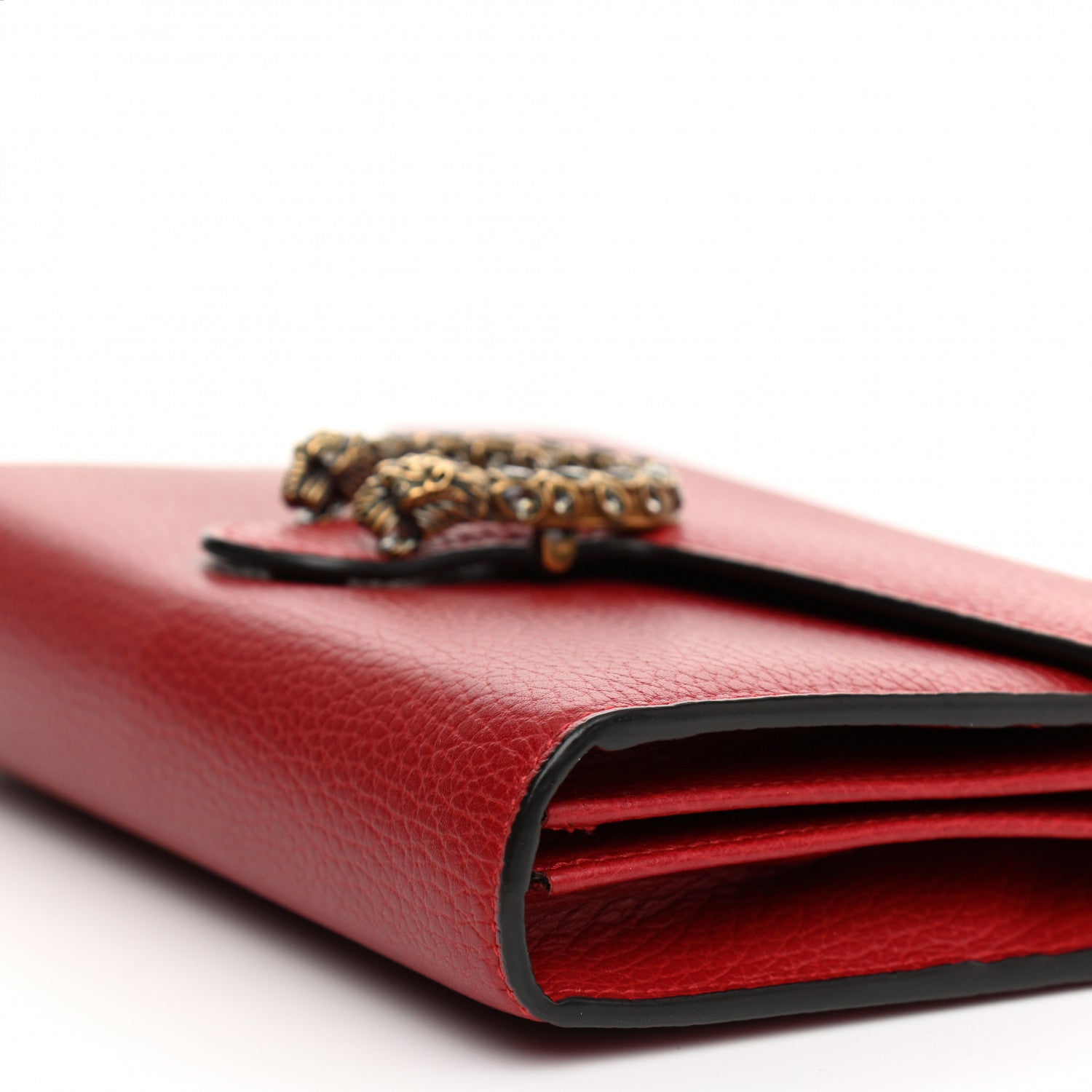 Gucci Calfskin Mini Dionysus Chain Wallet Hibiscus Red 6 of 10