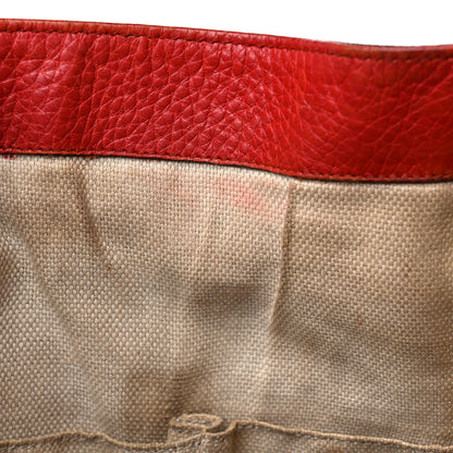 Gucci Pebbled Calfskin Medium Soho Shoulder Bag Red 16 of 24