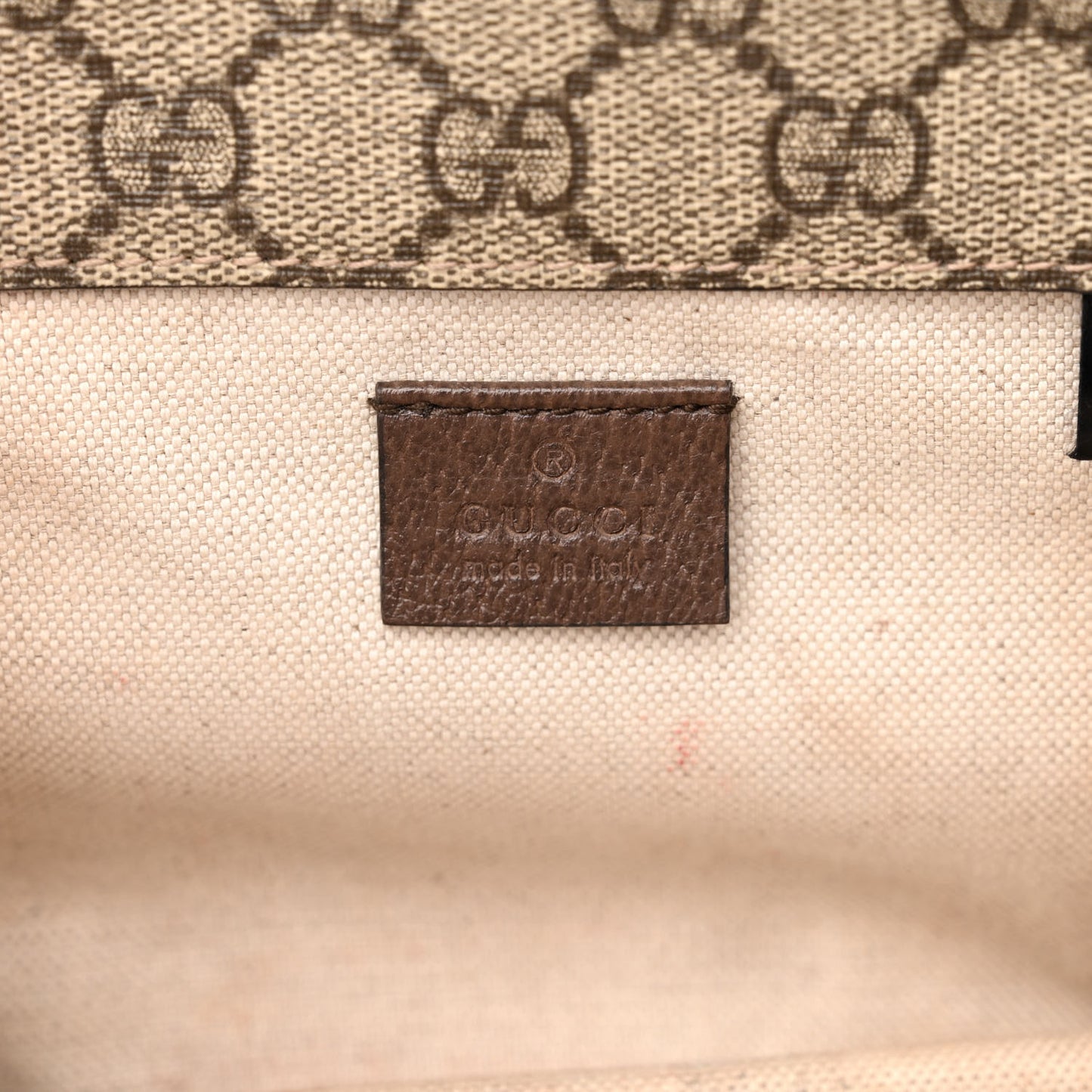 GG Supreme Monogram Web Small Neo Vintage Double Flap Messenger Bag Beige New Acero