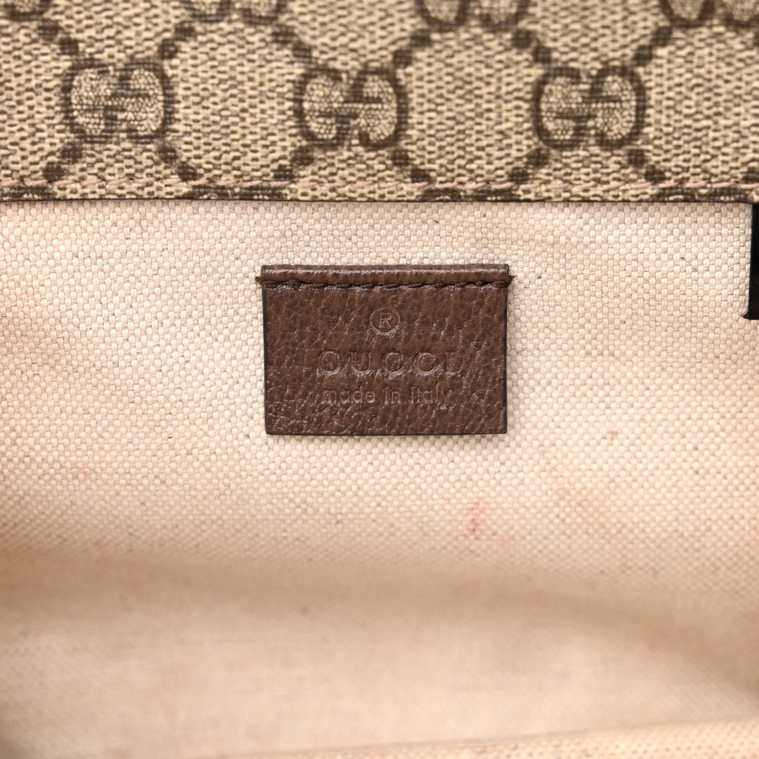 Gucci GG Supreme Monogram Web Small Neo Vintage Double Flap Messenger Bag Beige New Acero 6 of 16