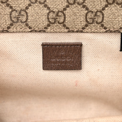 Gucci GG Supreme Monogram Web Small Neo Vintage Double Flap Messenger Bag Beige New Acero 6 of 16