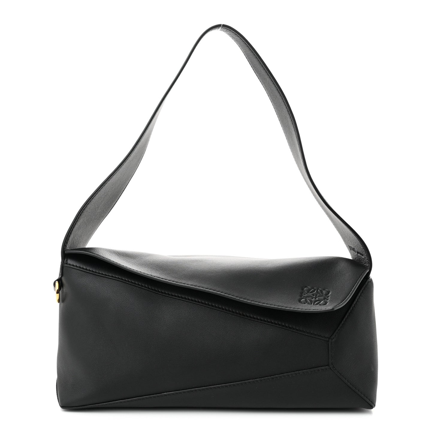 Calfskin Puzzle Hobo Black