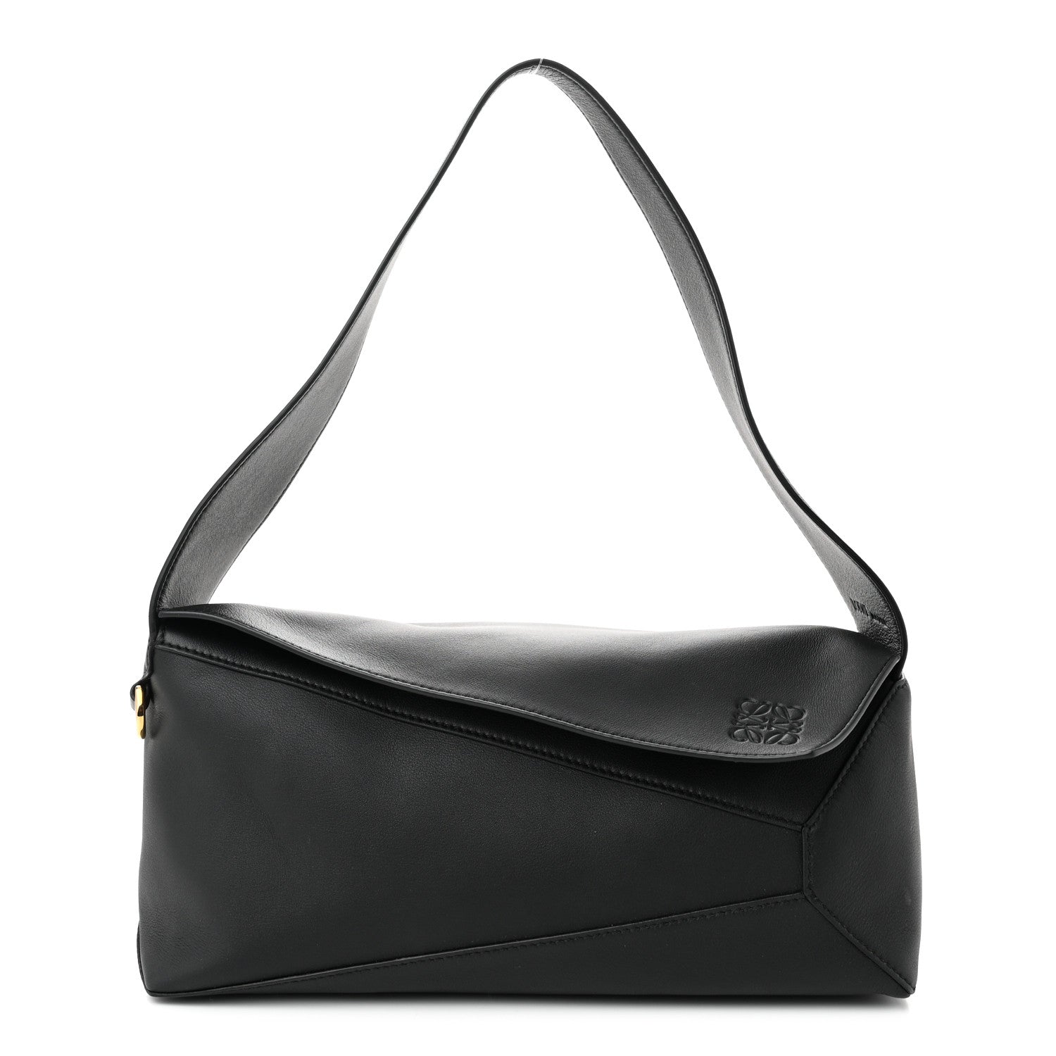 Loewe Calfskin Puzzle Hobo Black 1 of 10