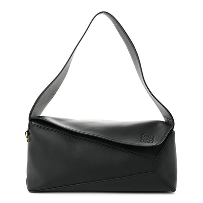 Loewe Calfskin Puzzle Hobo Black 1 of 10