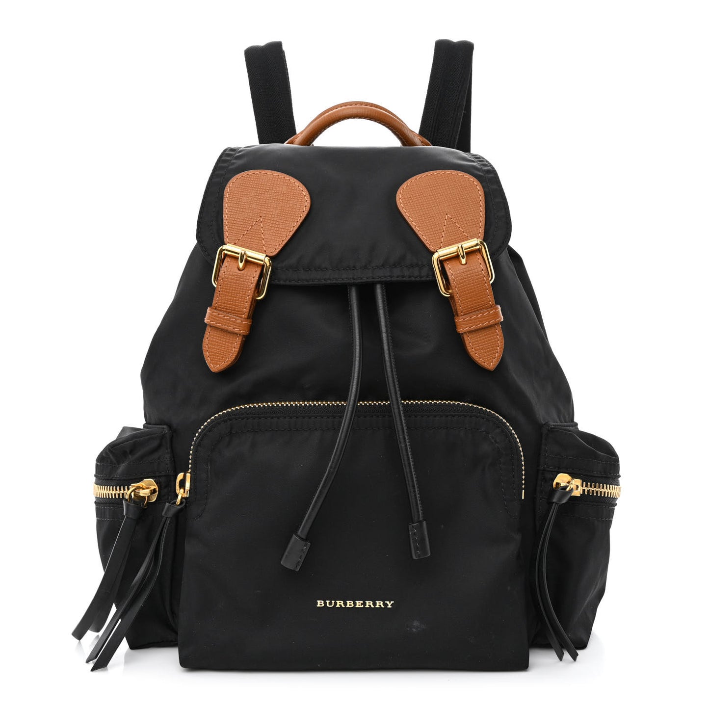 Nylon Medium Rucksack Backpack Black