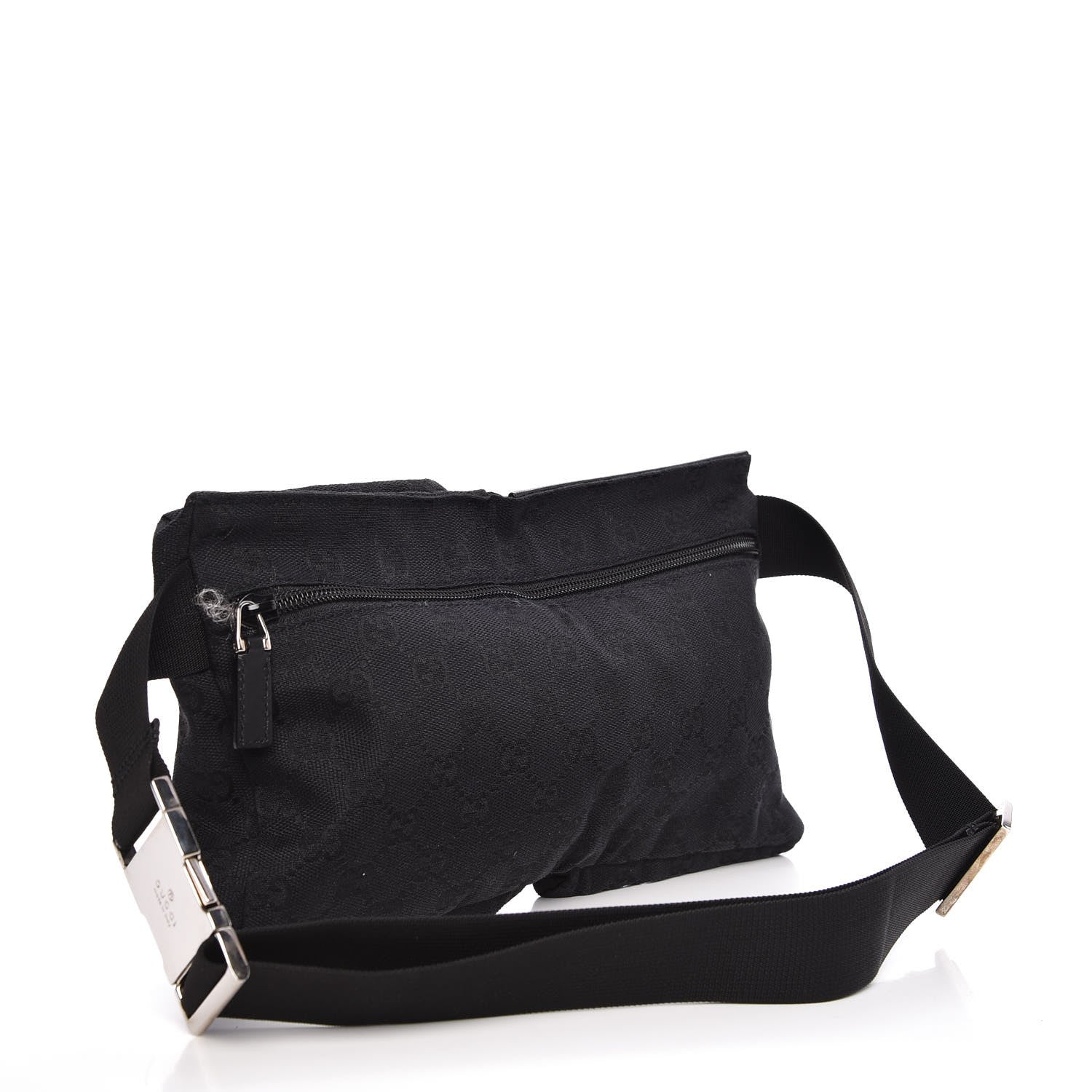 Gucci GG Monogram Double Pocket Belt Bag Black 3 of 8