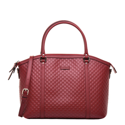 Gucci Soft Microguccissima Dome Satchel Red 1 of 9