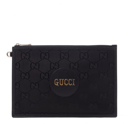 Gucci Econyl Nylon Monogram Off The Grid Zip Pouch Black 1 of 8