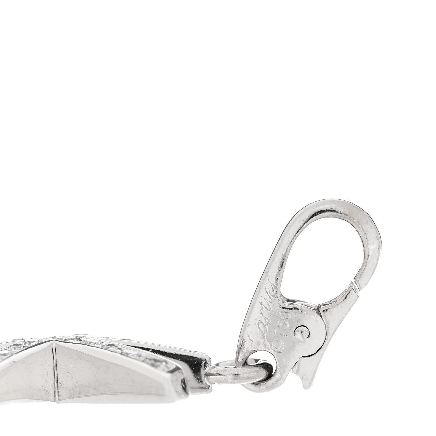 Cartier 18K White Gold Diamond Fireworks Pendant 4 of 4