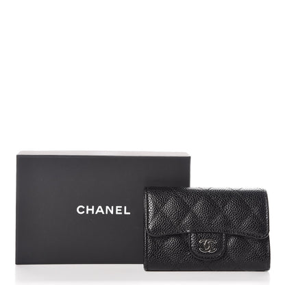 Chanel Caviar Quilted Flap Card Holder Black 9 of 9