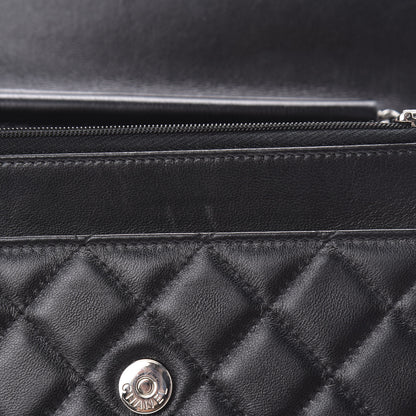 Chanel Lambskin Quilted Wallet On Chain WOC Black 12 of 14