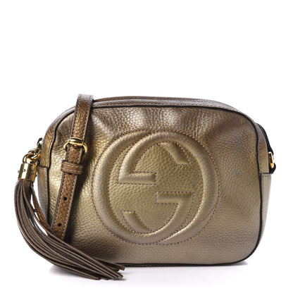 Gucci Metallic Pebbled Calfskin Small Soho Disco Bag Gold Ombre 1 of 10