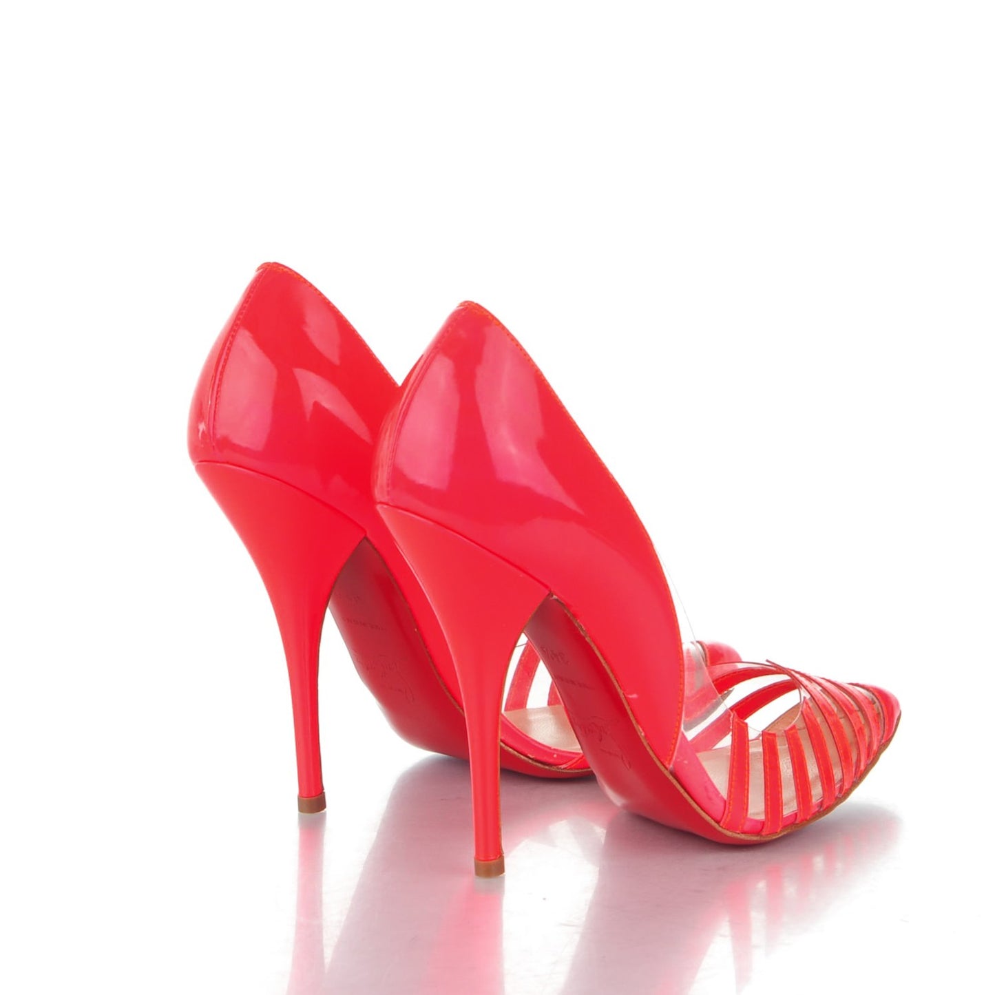 Patent Fluo PVC Pivichic 120 Pumps 34.5 Rose Paris