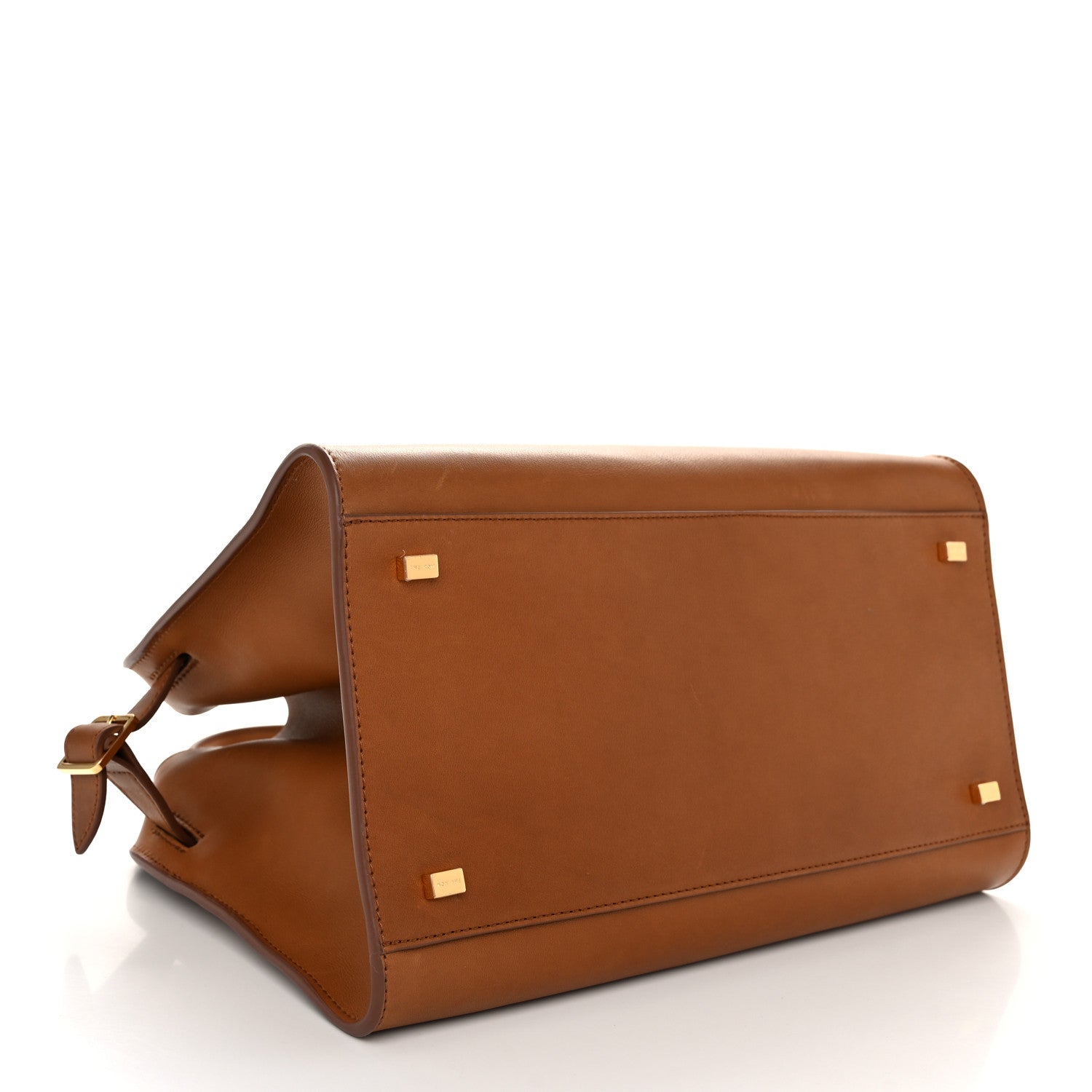 The Row Polished Saddle Calfskin Soft Margaux 12 Cuir 4 of 10