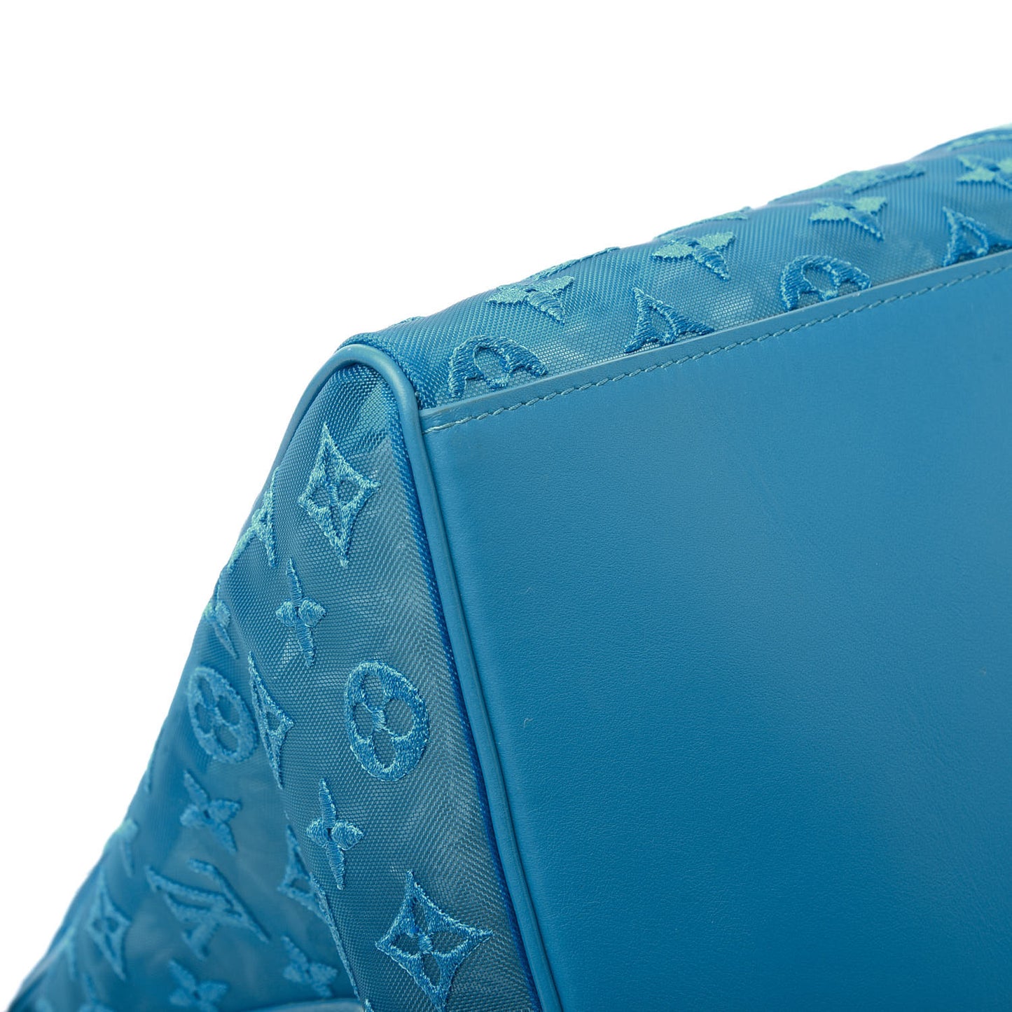 Monogram See Through Keepall Triangle Bandouliere 50 Turquoise