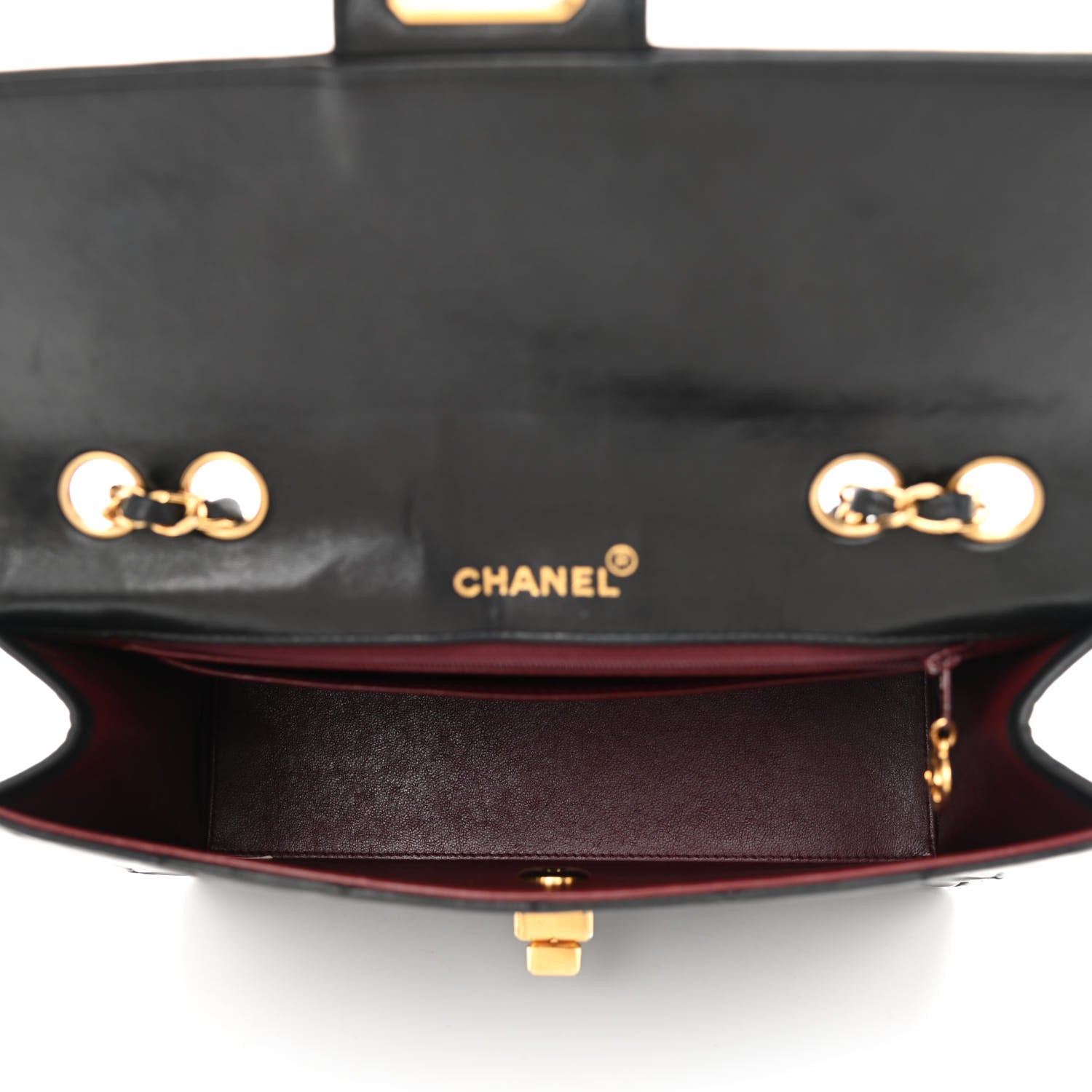 Chanel Lambskin Quilted Medium Mademoiselle Single Flap Black 5 of 13