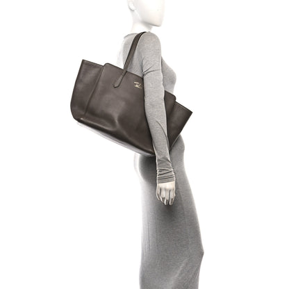 Gucci Dollar Calfskin Medium Swing Tote Grey Field Soft Pink 2 of 10