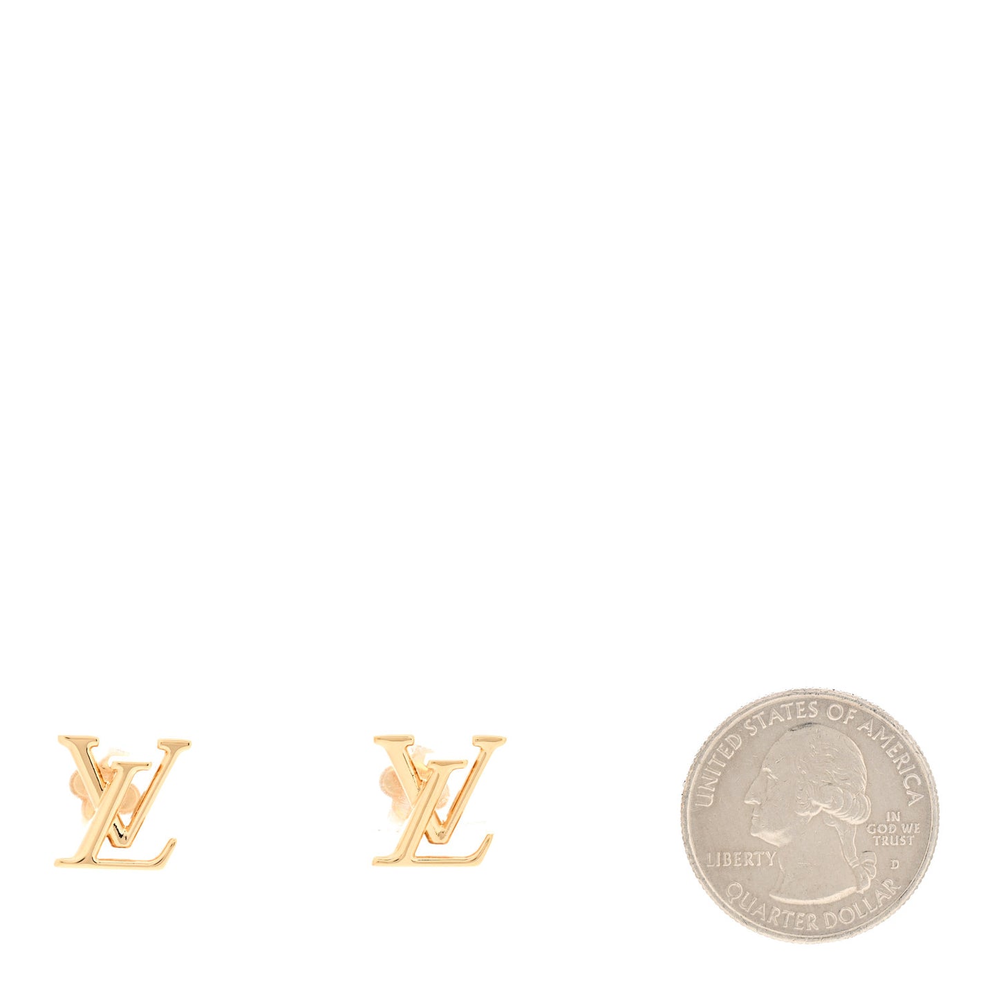 Metal LV Iconic Earrings Gold