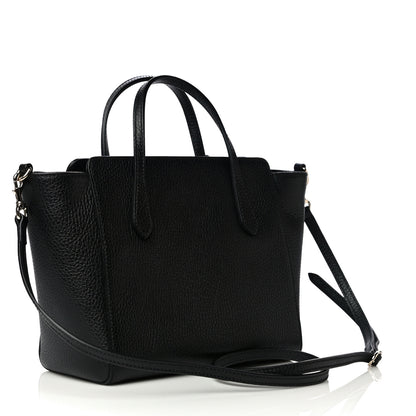 Gucci Dollar Calfskin Mini Swing Top Handle Bag Black 2 of 10