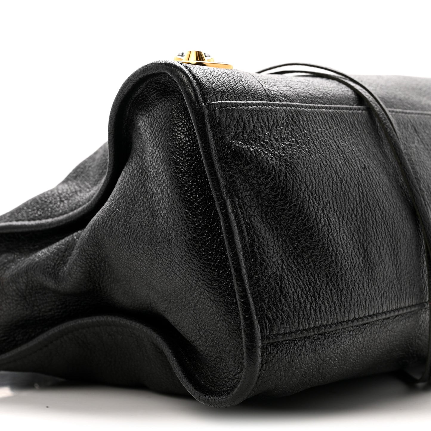 Chevre Gold Metallic Edge Hardware City Black