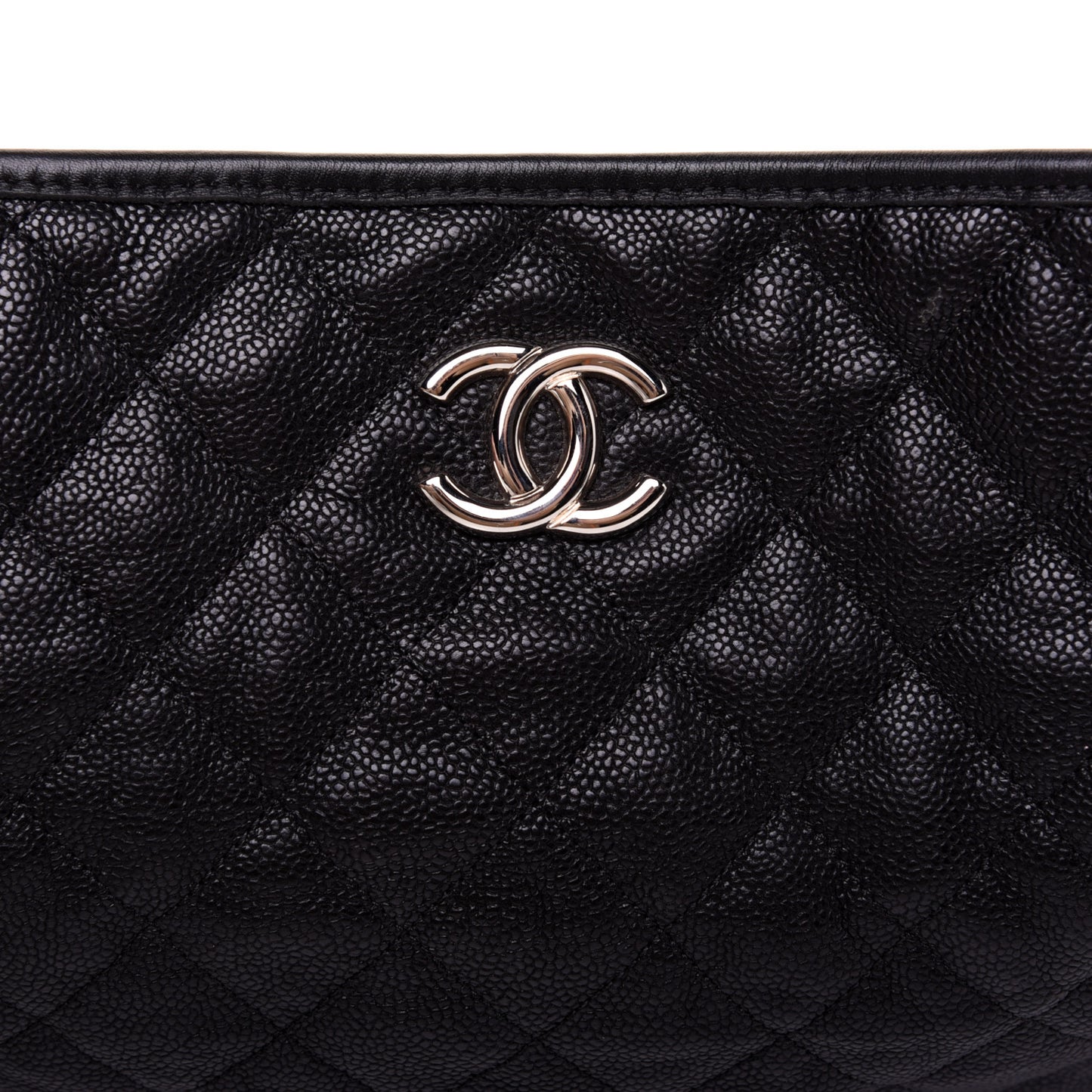 Caviar Quilted French Riviera Hobo Black