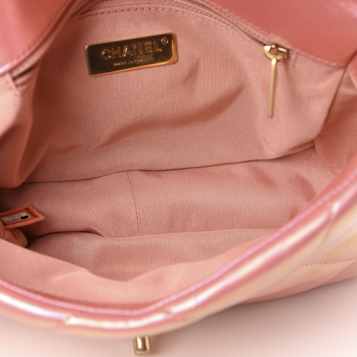 Chanel Iridescent Calfskin Quilted Medium 19 Flap Pink 5 of 11