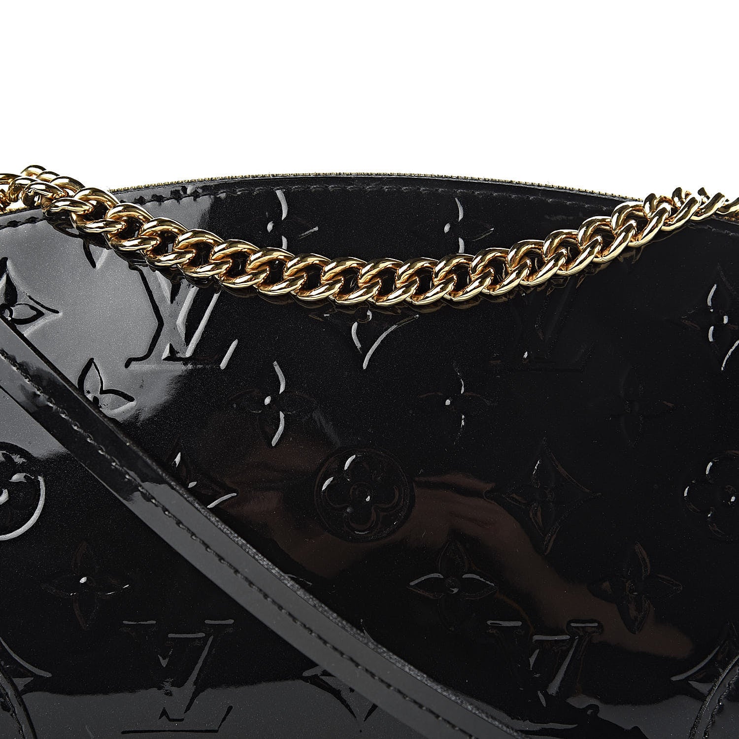 Louis Vuitton Vernis Santa Monica Clutch Noir Magnetique 9 of 9