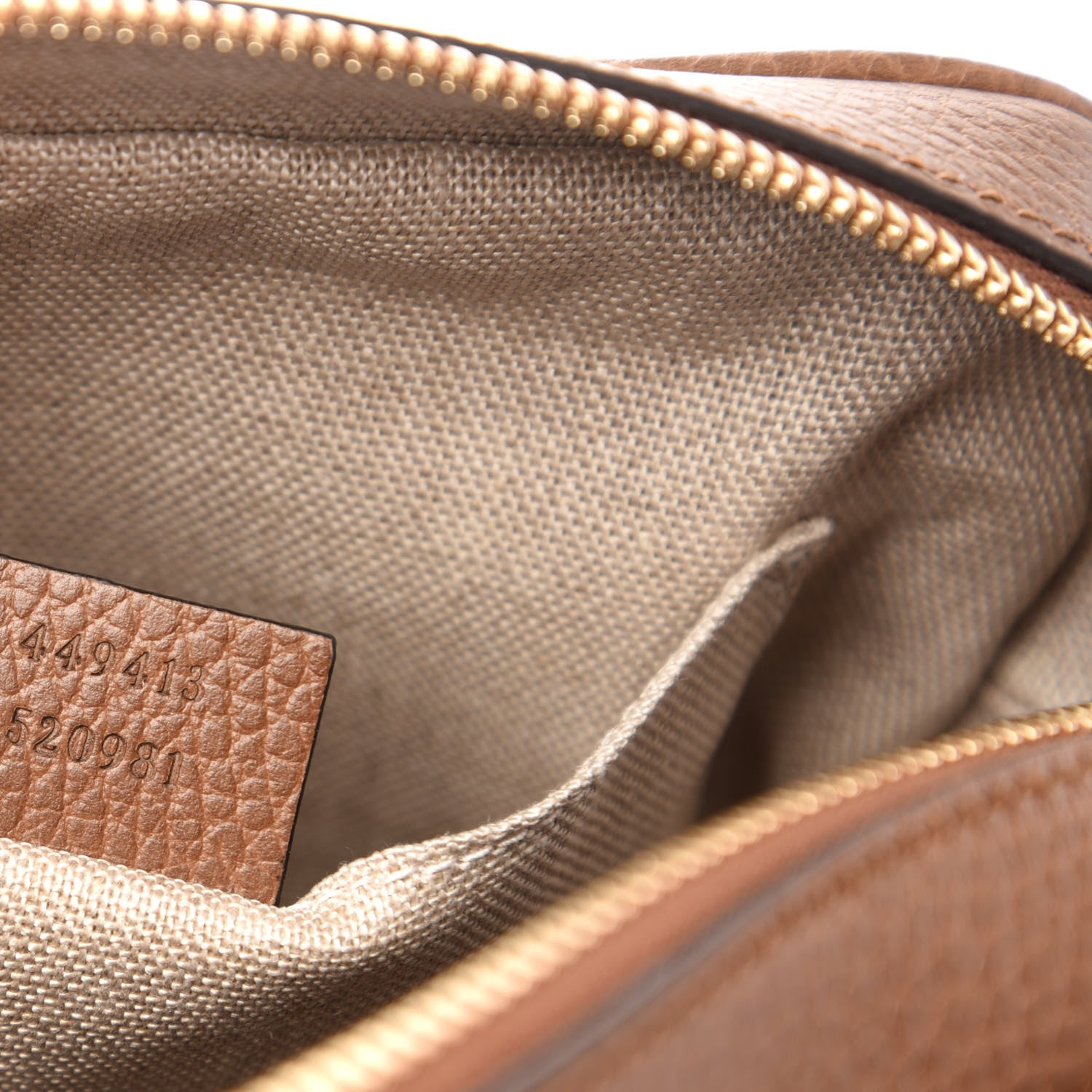 Gucci Monogram Mini Bree Messenger Bag Beige Tabacco 9 of 12