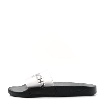 Givenchy Rubber Logo Pool Slide Sandals 10 Black 1 of 7