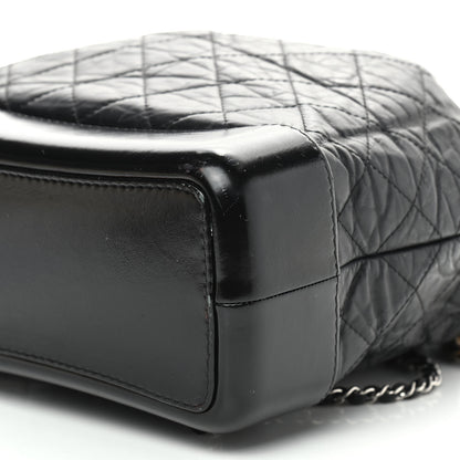 Chanel Aged Calfskin Quilted Gabrielle Backpack Black 10 of 10