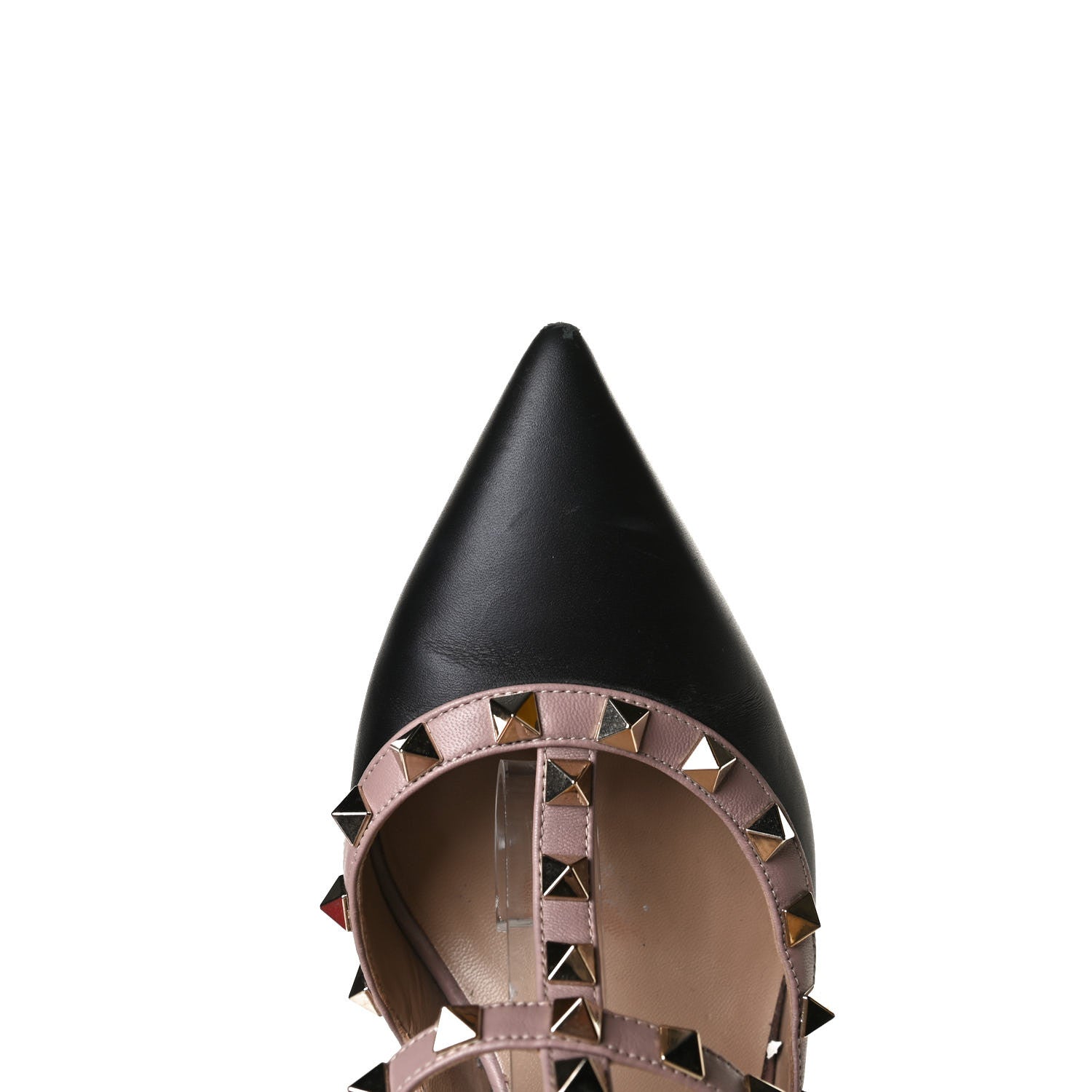 Valentino Garavani Nappa Rockstud Ankle Strap 100mm Pumps 39.5 Black Poudre 9 of 11