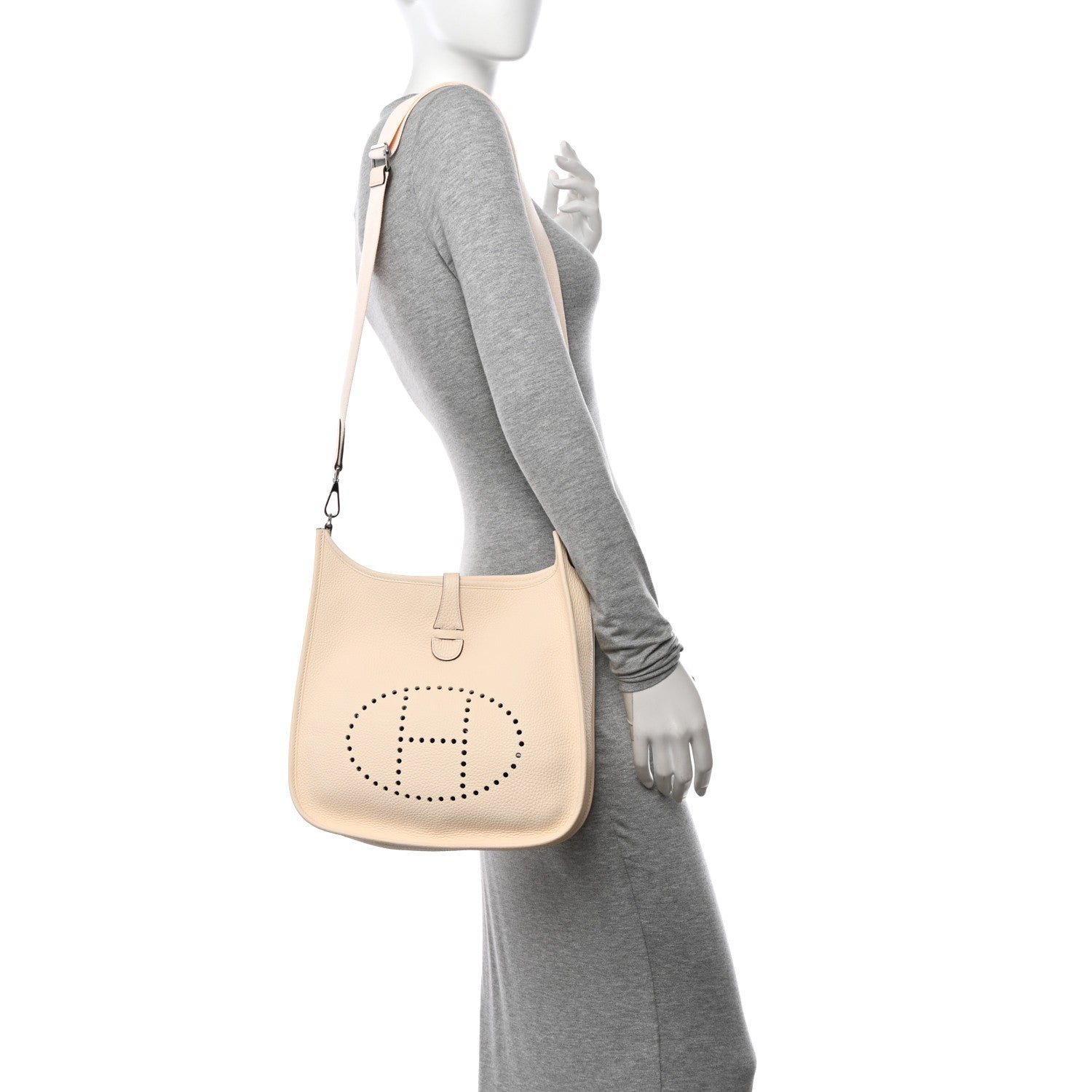 Hermes Taurillon Clemence Evelyne III PM Nata 2 of 14