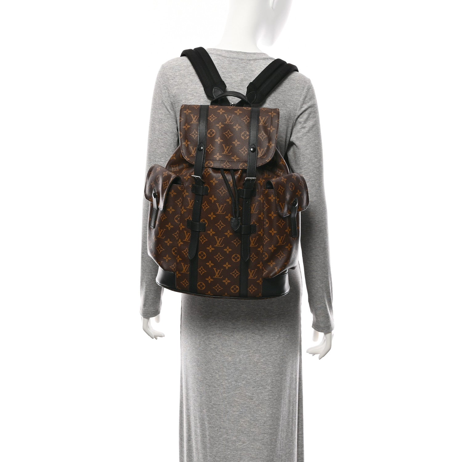 Louis Vuitton Monogram Macassar Christopher MM Backpack 2 of 9