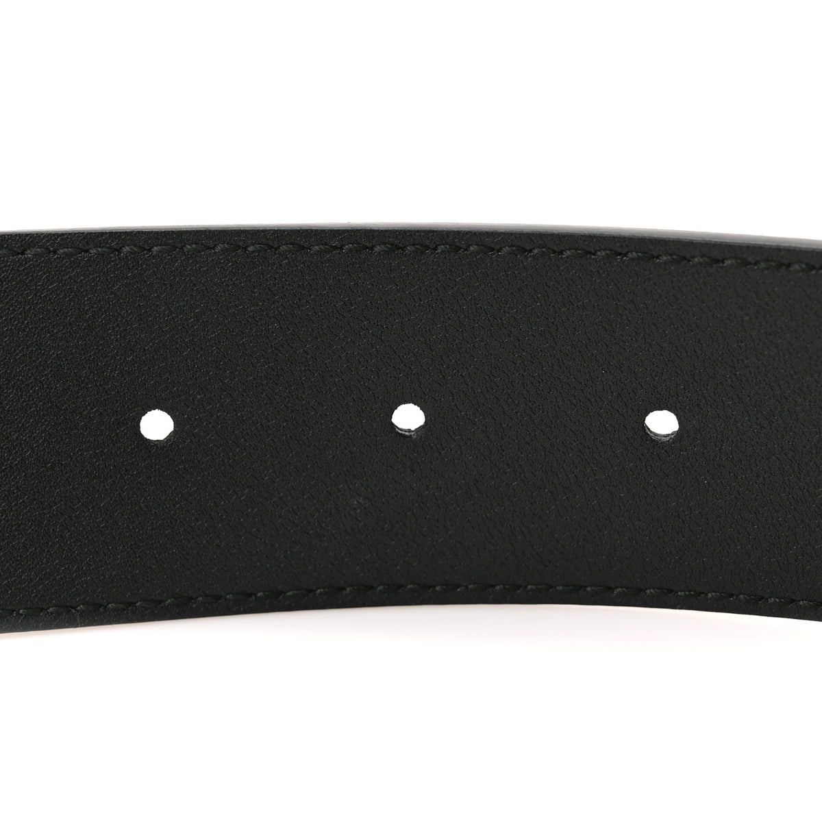 Moon Calfskin Torchon Double G Belt 85 34 Black