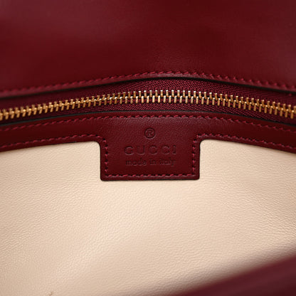 Gucci Calfskin Matelasse Small GG Marmont Shoulder Bag Rosso Ancora Red 6 of 10