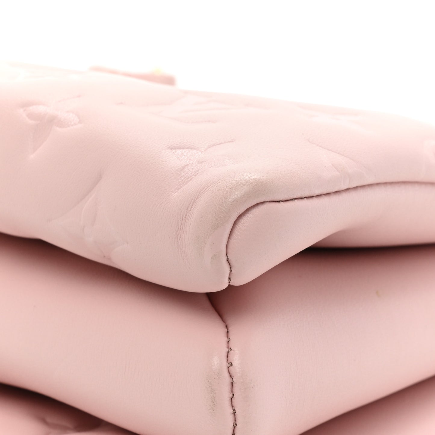 Lambskin Embossed Monogram Coussin PM Rose