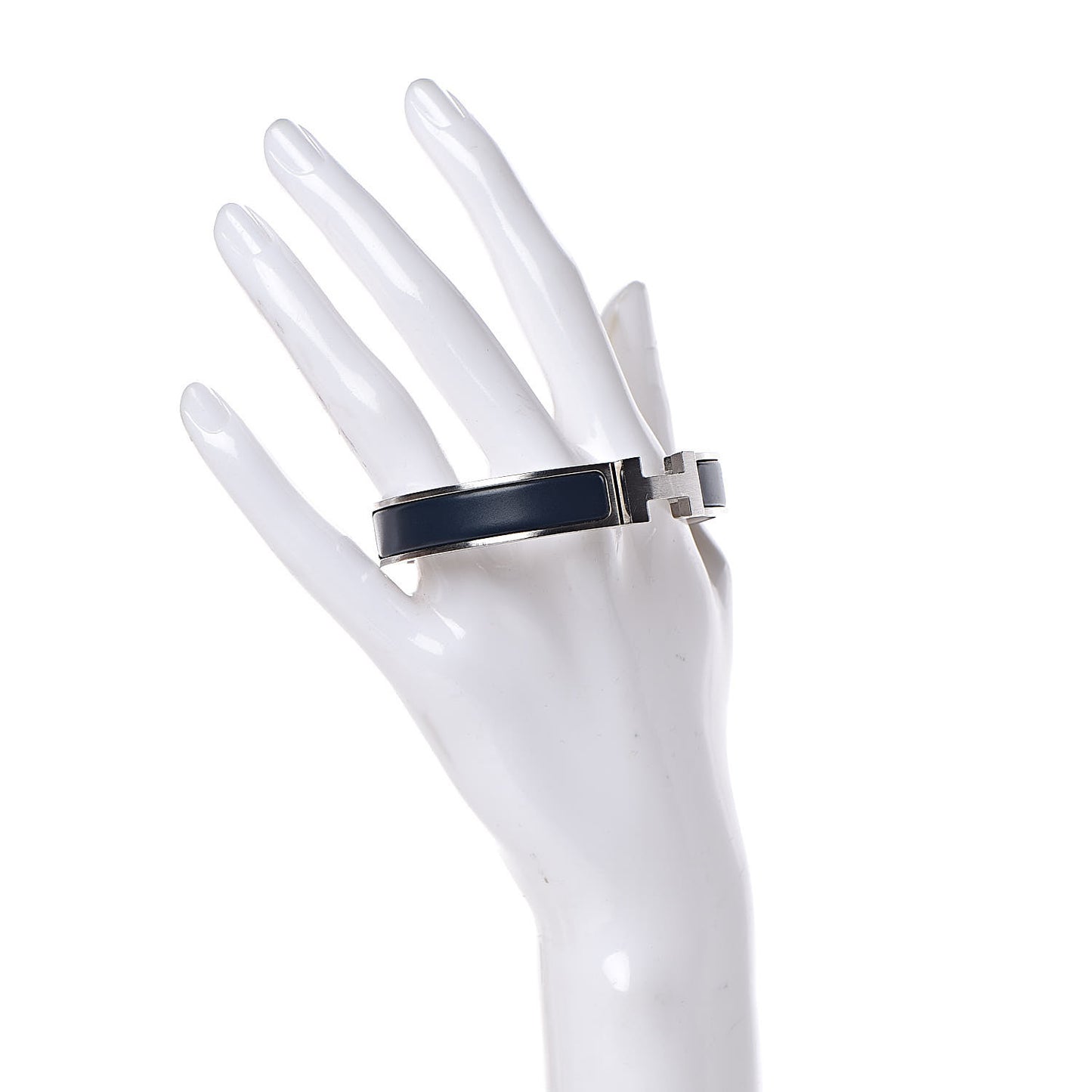 Matte Enamel Narrow Clic Clac HH Bracelet GM Bleu Nuit
