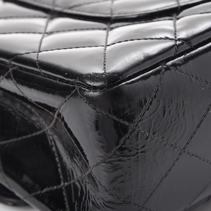 Chanel Patent Quilted Medium Double Flap Black 13 of 16