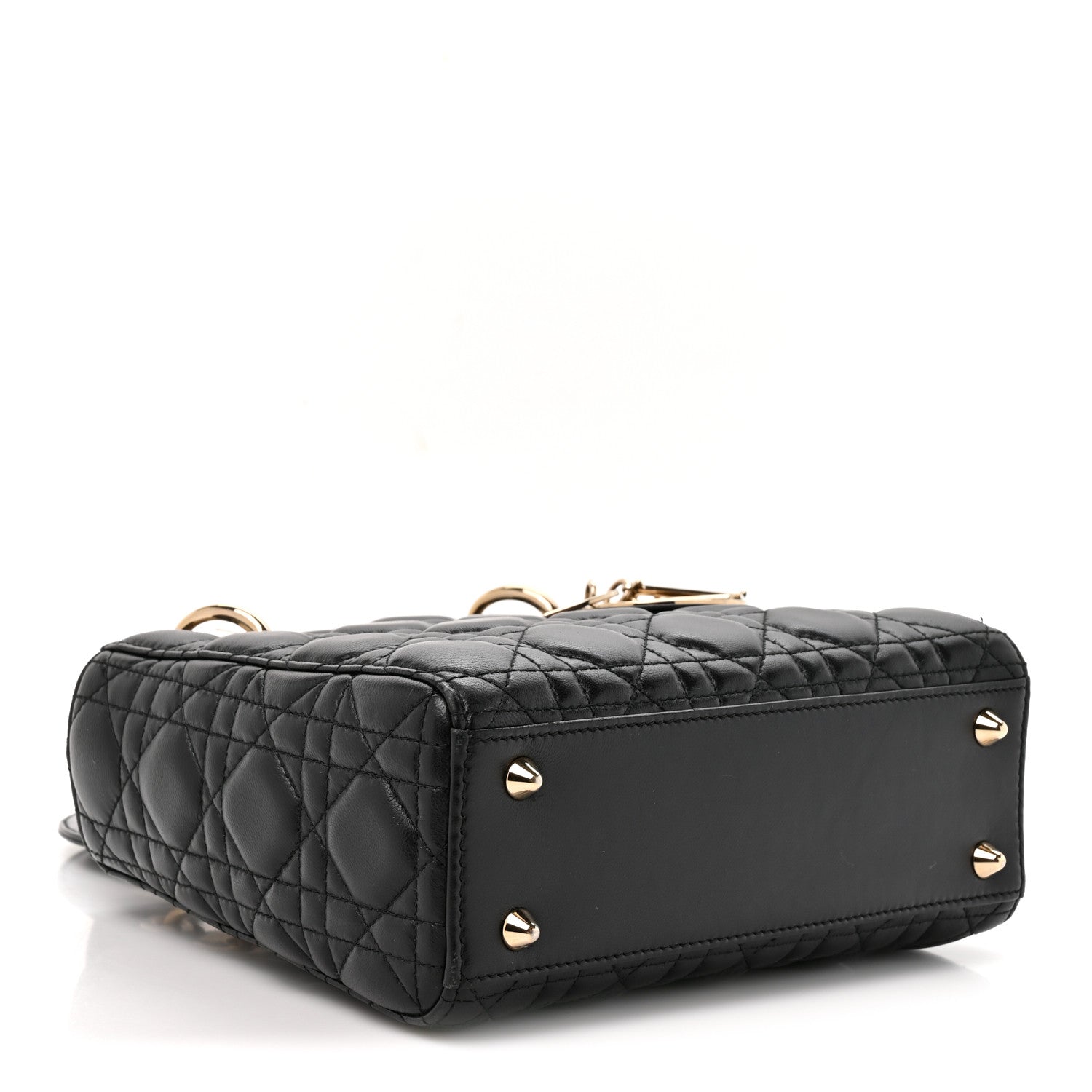 Christian Dior Lambskin Cannage Small Lucky Badges My Lady Dior Black 4 of 13