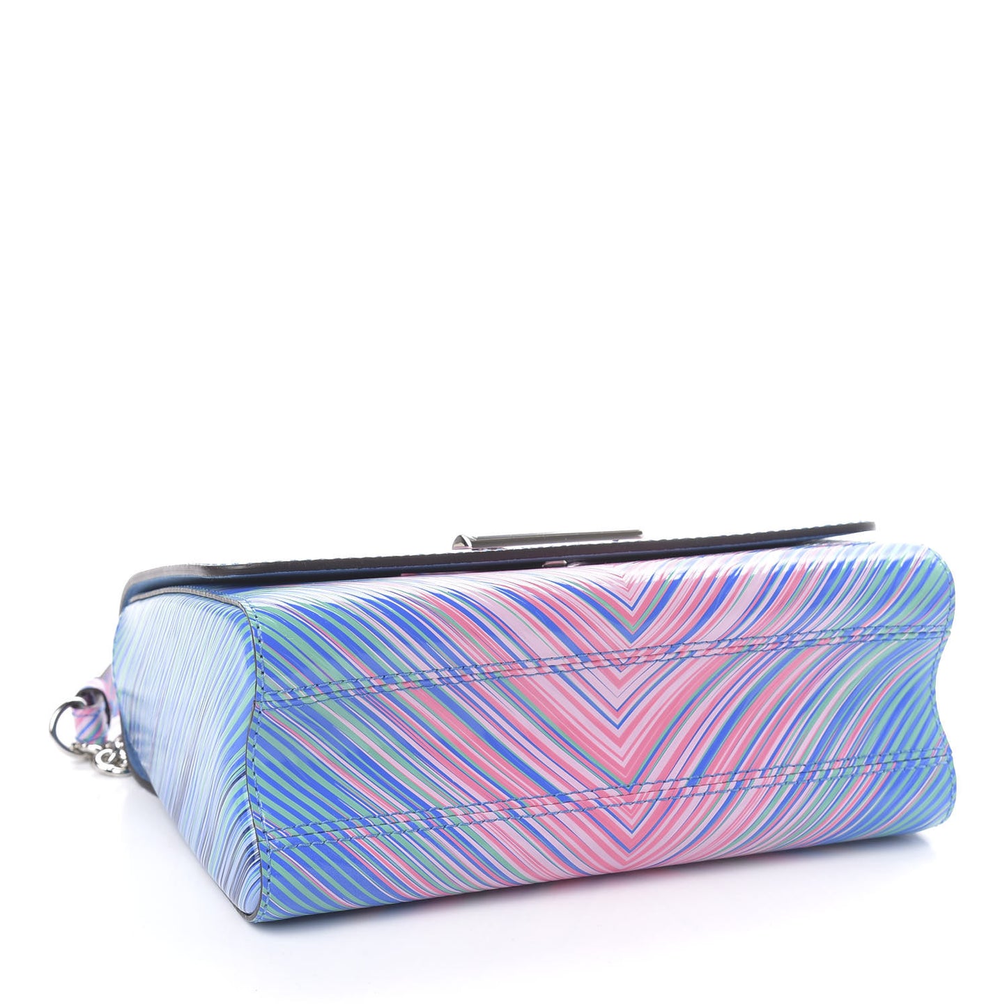 Epi Tropical Twist Shoulder Bag MM Blue Rose