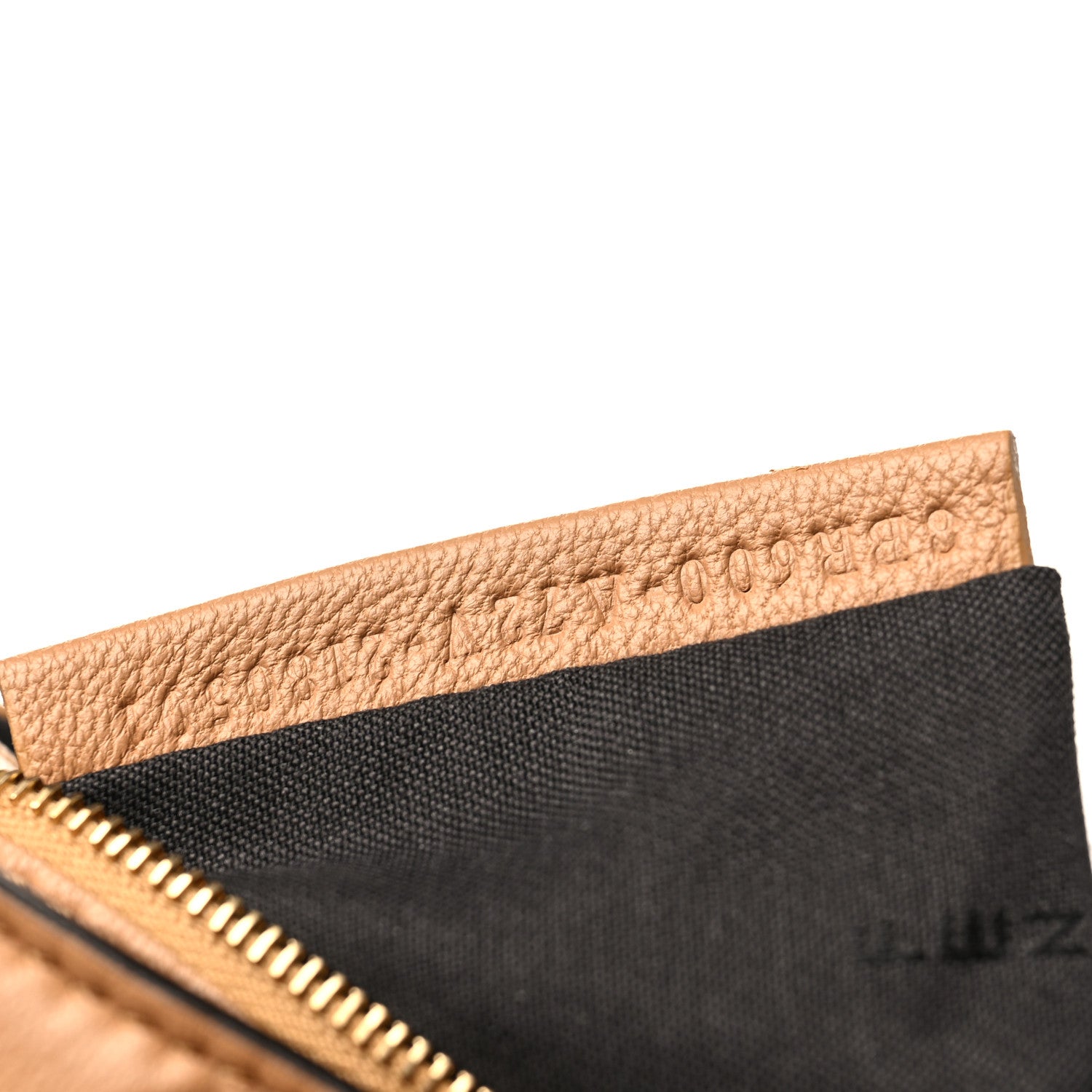 Fendi Nappa FF 1974 Embossed Baguette Miele Scuro 5 of 7