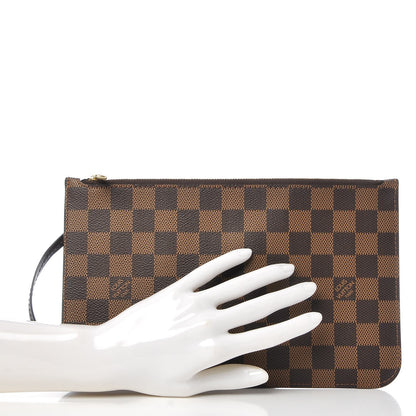 Louis Vuitton Damier Ebene Neverfull MM GM Pochette 2 of 8