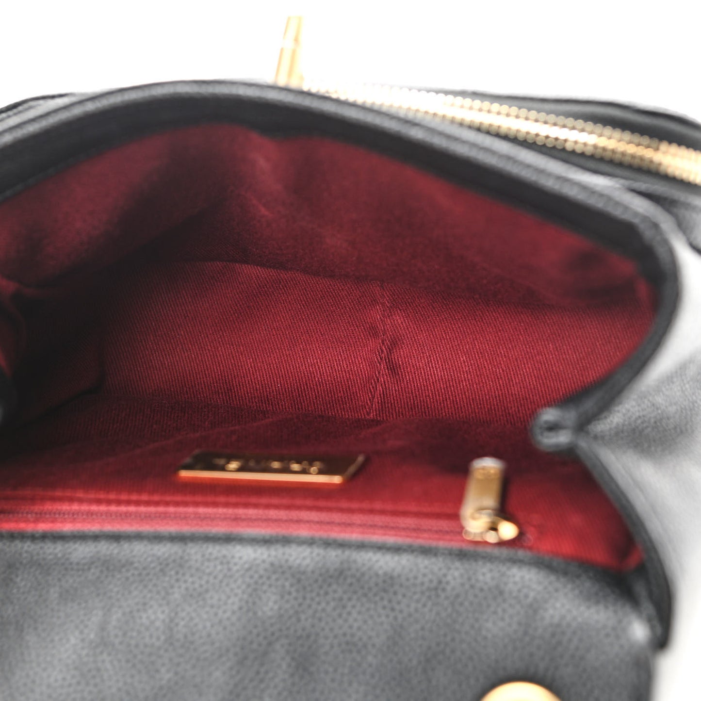 Caviar Quilted Small Business Affinity Messenger Flap Black