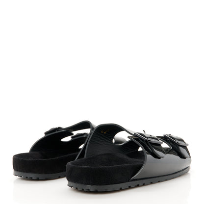 Saint Laurent Vernie Grumpy Jimmy Cross Slides 39.5 Black 4 of 9
