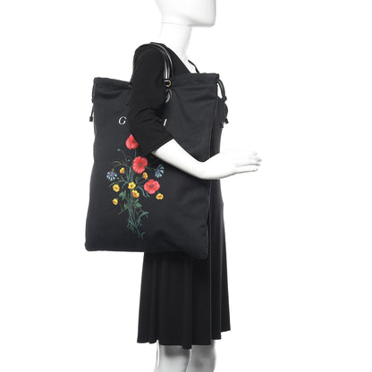 Gucci Canvas Chateau Marmont Drawstring Tote Black 2 of 10