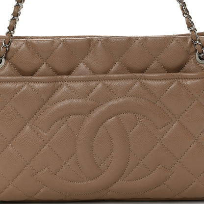 Chanel Caviar Quilted Timeless CC Soft Tote Beige 8 of 10