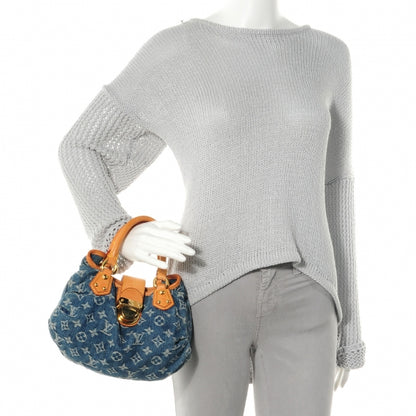 Louis Vuitton Denim Pleaty Blue 2 of 7