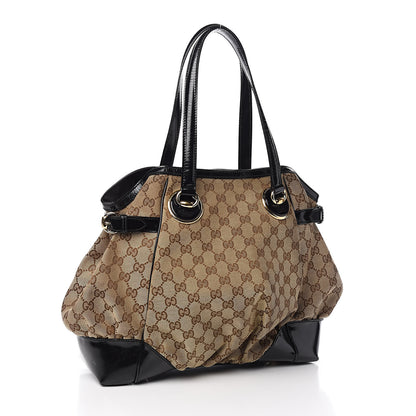 Gucci Monogram Full Moon Tote Black 3 of 13