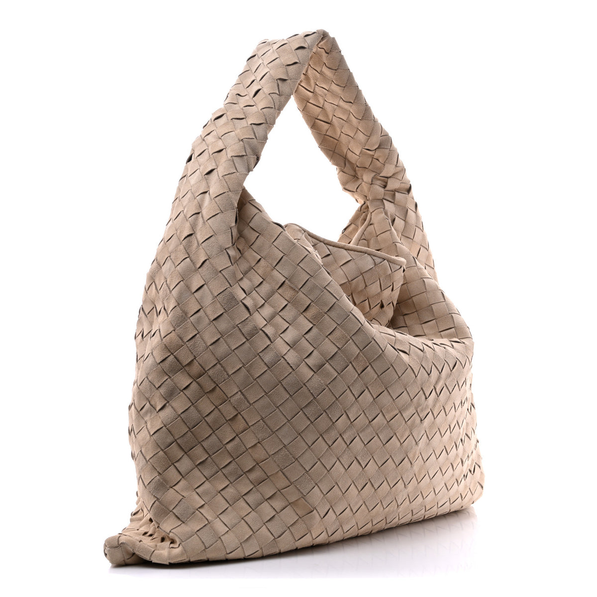 Suede Intrecciato Large Hop Ecru