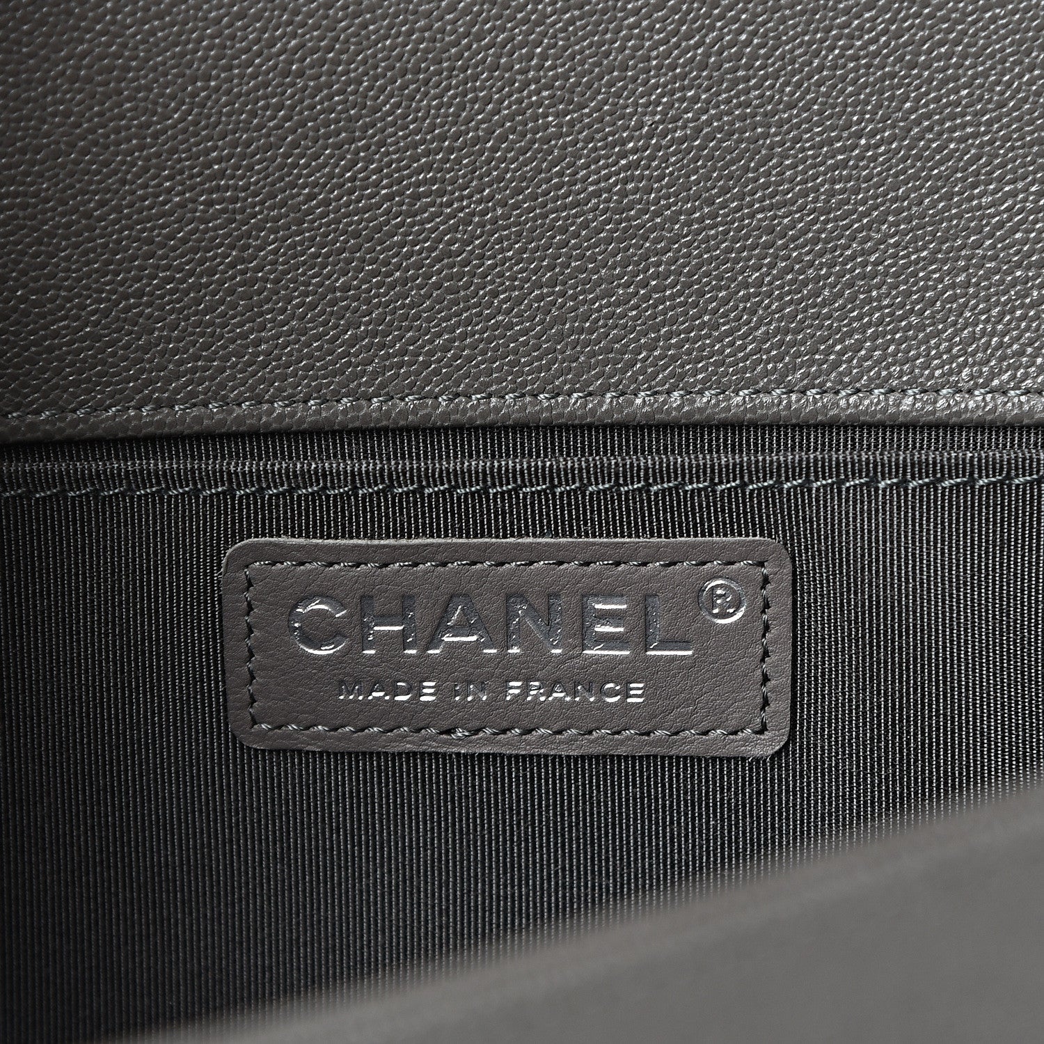 Chanel Caviar Quilted Medium Boy Flap Grey 5 of 10